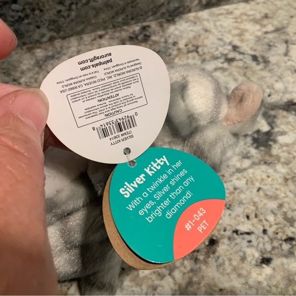 AURORA SILVER KITTY PALM PALS KITTEN - Picture 6 of 7